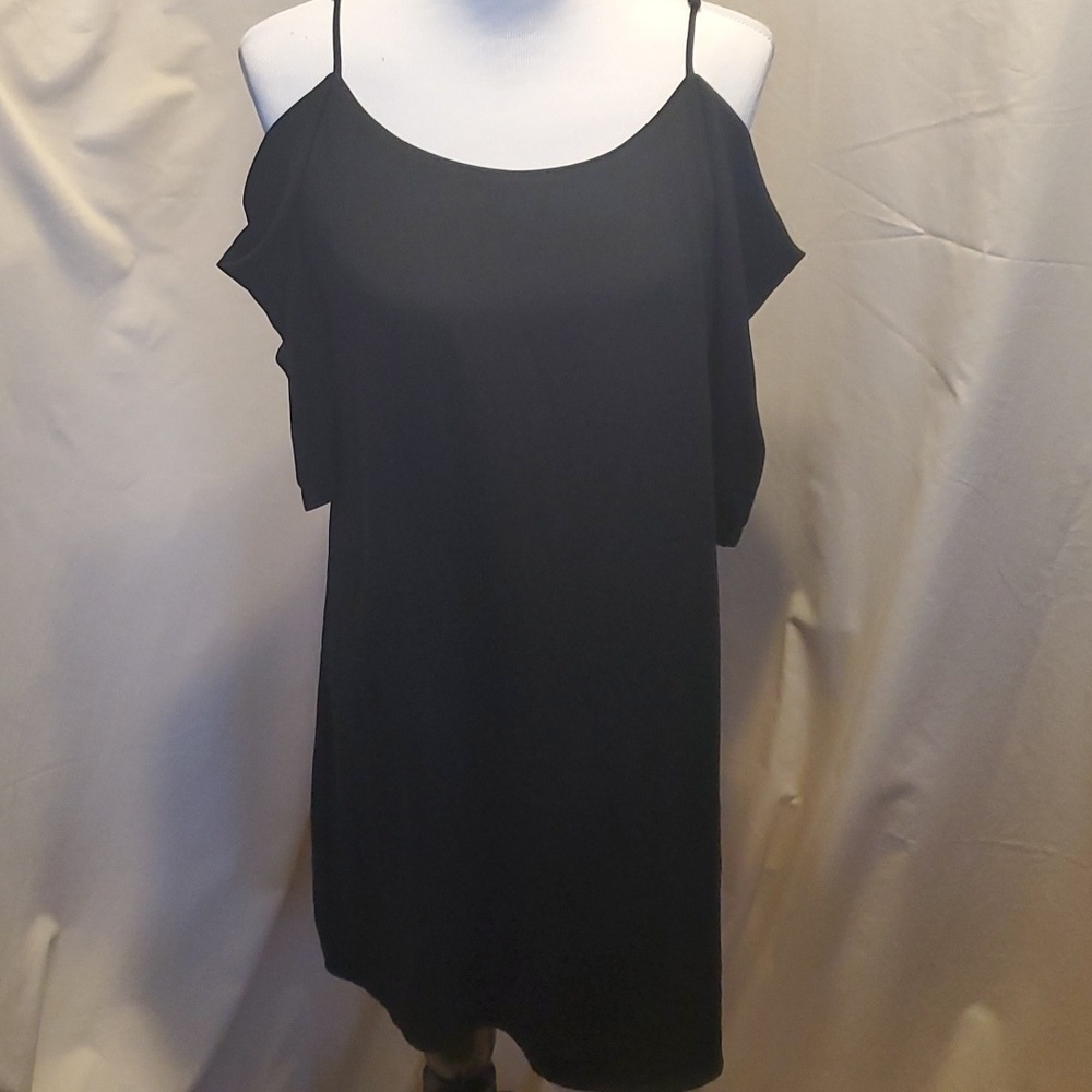 Naked Zebra Cold Shoulder LBD SZ LG